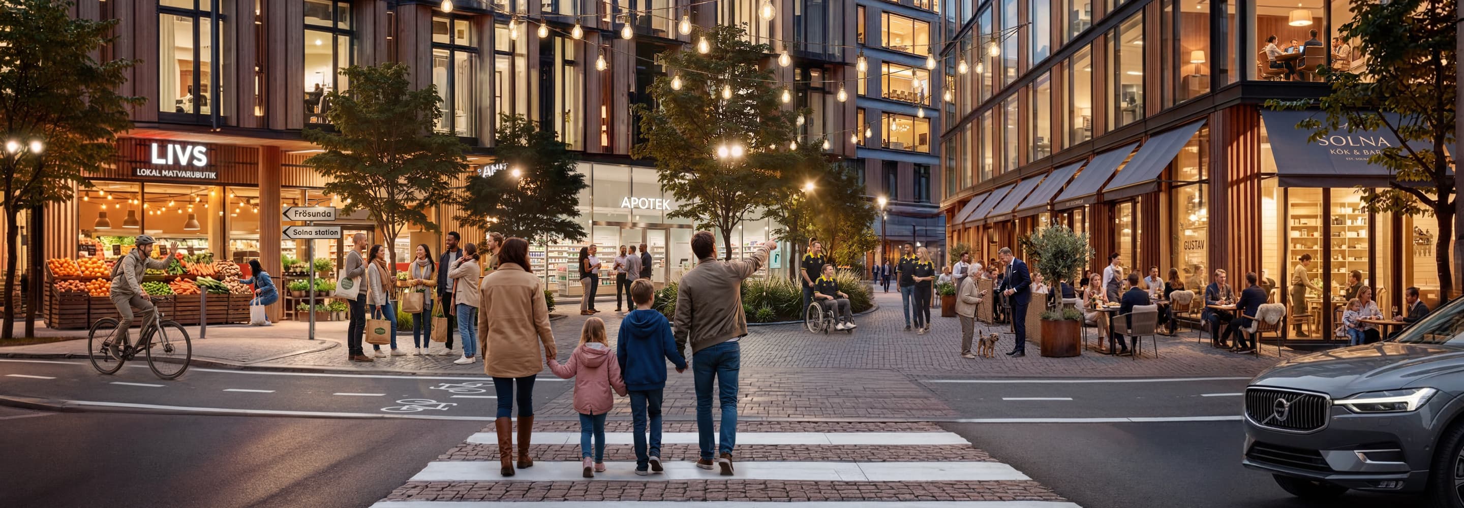 Norra entrén Solnas nya stadskärna
