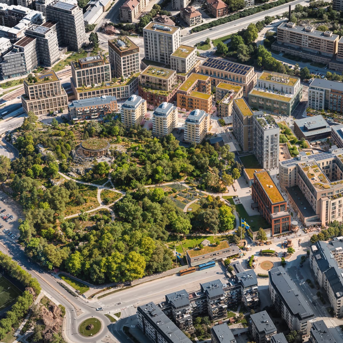 Solnas nya stadskärna